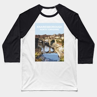 Knaresborough, North Yorkshire. Travel poster Baseball T-Shirt